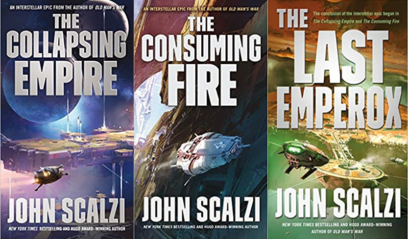 The Collapsing Empire (SIGNED BOOK) by John Scalzi (HUGO NOMINATED) COA 3620